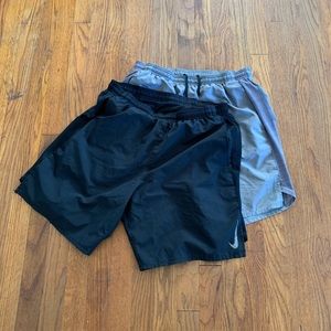 2 pairs of Nike Dri-Fit running shorts